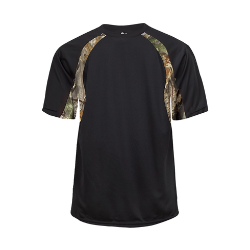 Badger Sport Hook Tee, Sizes 2XL-4XL (414400-011808), Color 'Black/Force'